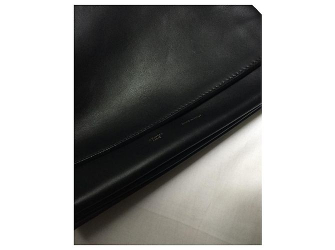 Pochette Céline trio in pelle nera Nero - vista 5