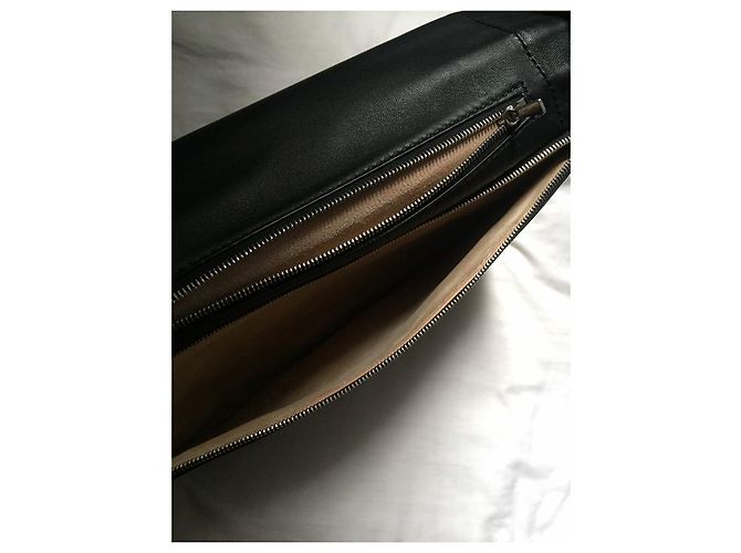 Pochette Céline trio in pelle nera Nero - vista 9
