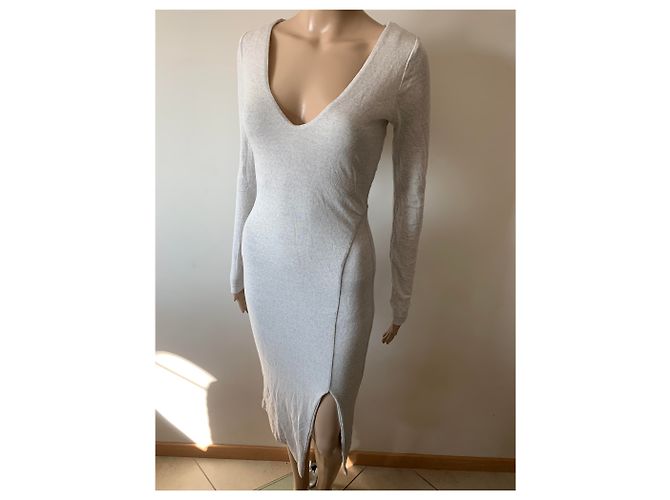 Vestido KOOKAÏ de lana gris - vista 3