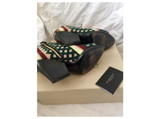 Stivaletti Burberry Prorsum Virginia con punta aperta Multicolore - vista 12