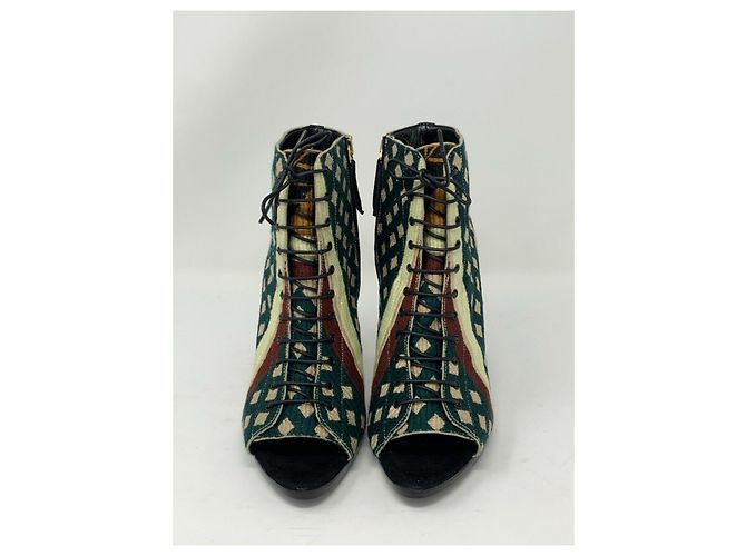 Stivaletti Burberry Prorsum Virginia con punta aperta Multicolore - vista 3