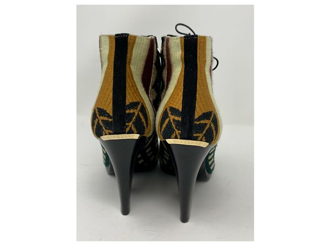 Stivaletti Burberry Prorsum Virginia con punta aperta Multicolore - vista 4