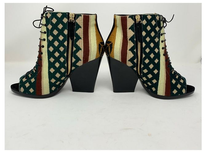 Stivaletti Burberry Prorsum Virginia con punta aperta Multicolore - vista 5