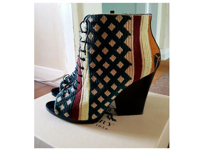 Stivaletti Burberry Prorsum Virginia con punta aperta Multicolore - vista 8