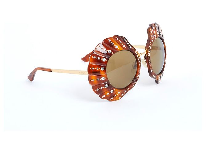 Gucci GAFAS DE SOL REDONDAS EDICIÓN LIMITADA CON CRISTAL - vista 2