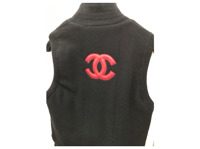Chanel ärmellose Strickjacke Rot - Ansicht 4