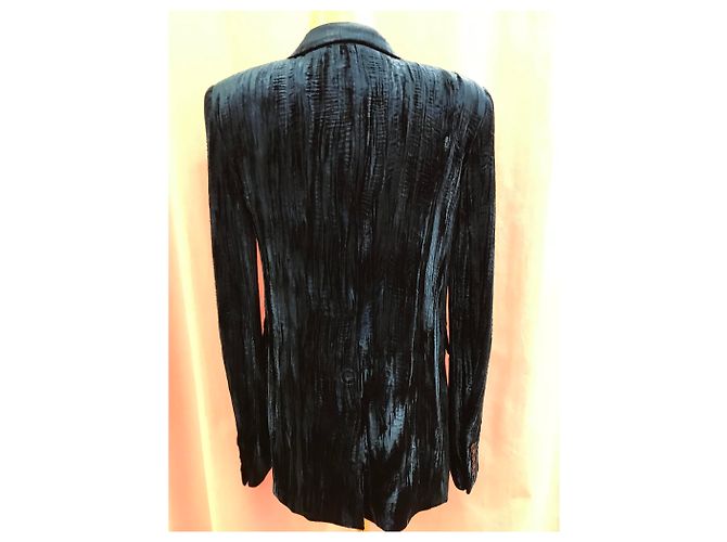 Giacca Saint Laurent in velluto blu - vista 2