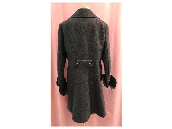 Abrigo Yves Saint Laurent Gris - vista 2