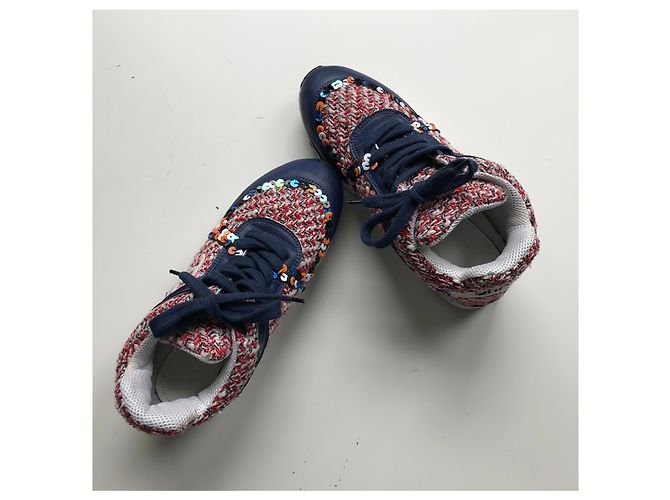 Chanel Tweed Runner Trainer Mehrfarben - Ansicht 14