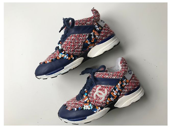 Chanel Tweed Runner Trainer Mehrfarben - Ansicht 18