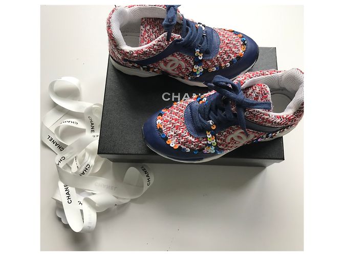 Chanel Tweed Runner Trainer Mehrfarben - Ansicht 35