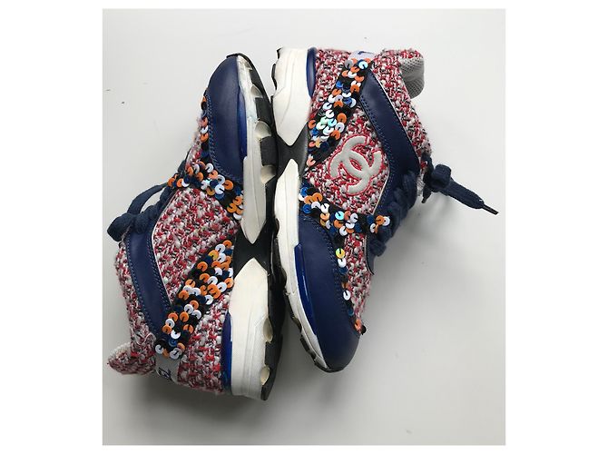 Chanel Tweed Runner Trainer Mehrfarben - Ansicht 7