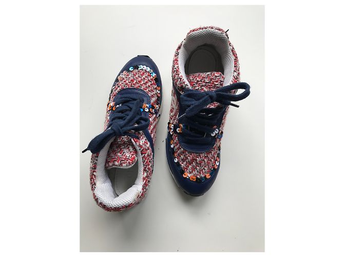 Chanel Tweed Runner Trainer Mehrfarben - Ansicht 8