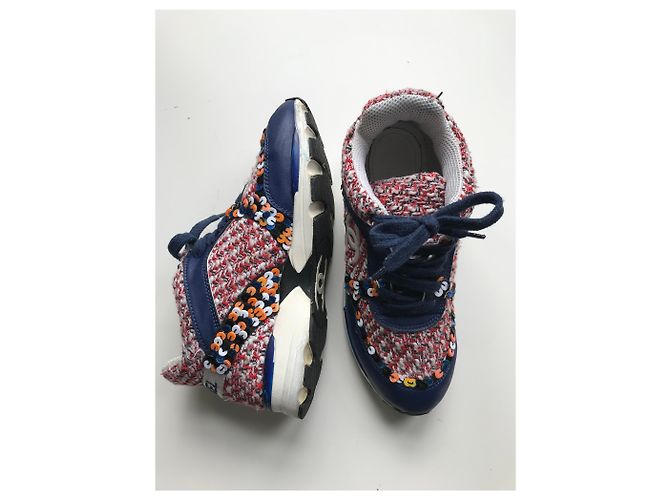 Chanel Tweed Runner Trainer Mehrfarben - Ansicht 9