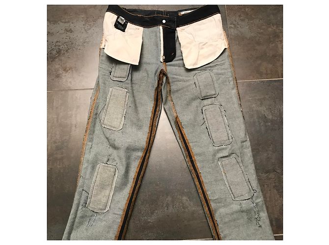 Jeans Philipp Plein Blu con Dettagli Swarovski - vista 5