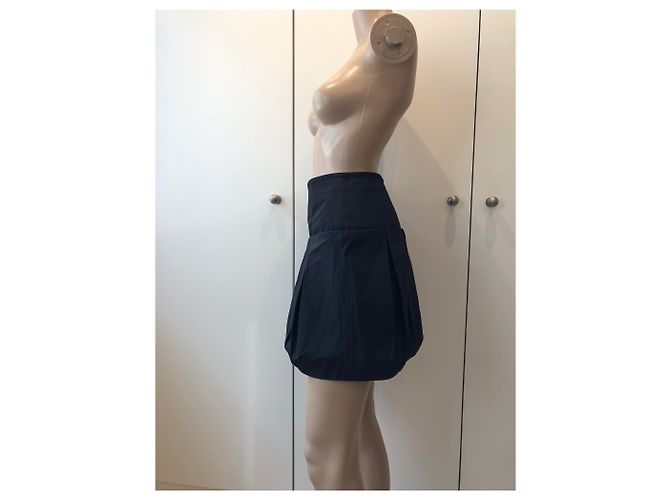 Falda de seda negra Roberto Cavalli Negro - vista 3