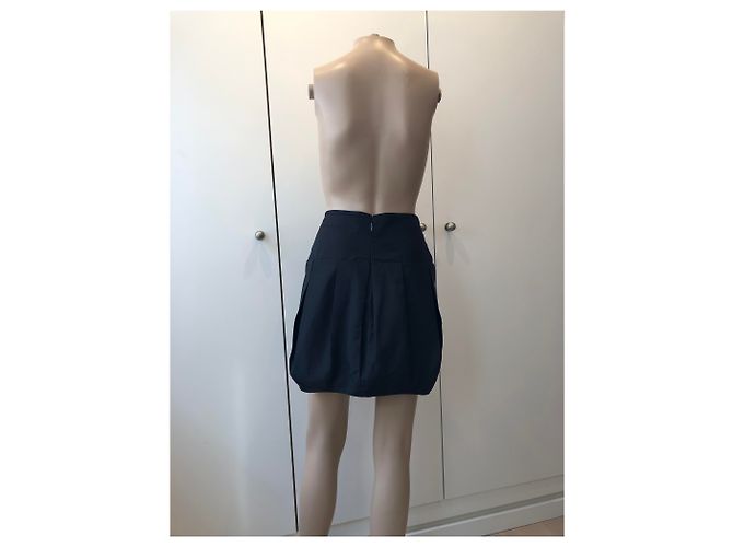 Falda de seda negra Roberto Cavalli Negro - vista 4