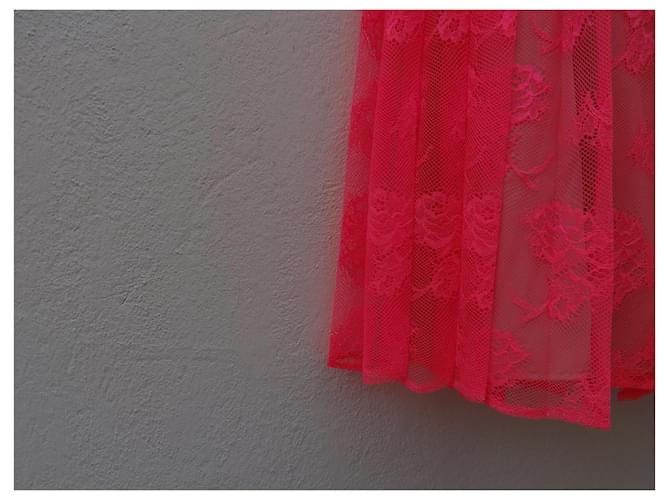 Falda rosa de cuero Christopher Kane - vista 3