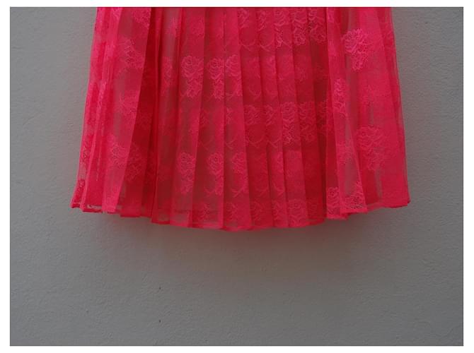 Falda rosa de cuero Christopher Kane - vista 7