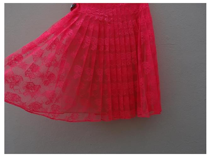 Falda rosa de cuero Christopher Kane - vista 8