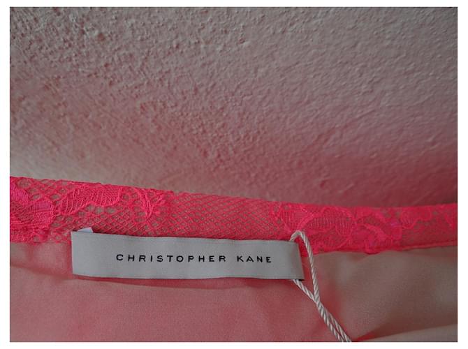 Falda rosa de cuero Christopher Kane - vista 9