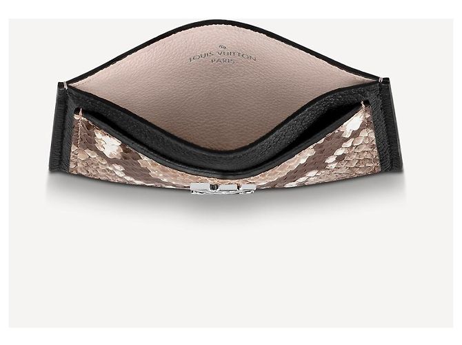 Louis Vuitton LV Lockme Kartenhalter Python Schwarz - Ansicht 3