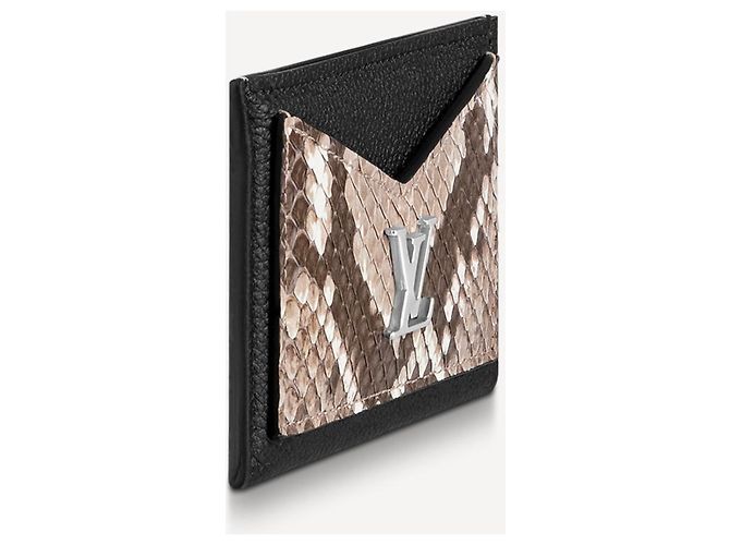 Louis Vuitton LV Lockme Kartenhalter Python Schwarz - Ansicht 4