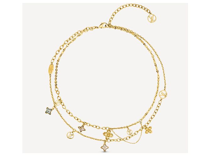 Louis Vuitton Collana LV Blooming nuova Gold hardware - vista 3