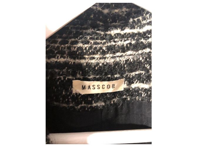 Masscob Oversize Jacke Schwarz Dunkelgrau Polyester Anthrazitgrau - Ansicht 2