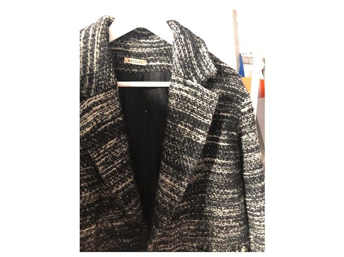 Masscob Oversize Jacke Schwarz Dunkelgrau Polyester Anthrazitgrau - Ansicht 4
