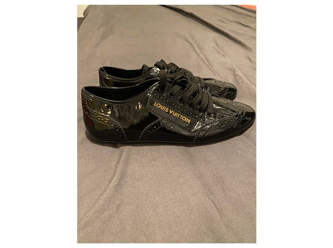 Louis Vuitton Sneaker Schwarz Lackleder - Ansicht 2