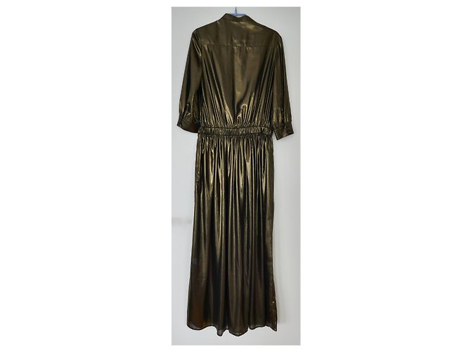 Swildens schwillt langes Kleid an Golden - Ansicht 2