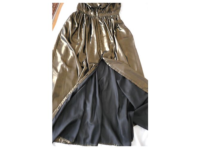 Swildens schwillt langes Kleid an Golden - Ansicht 5