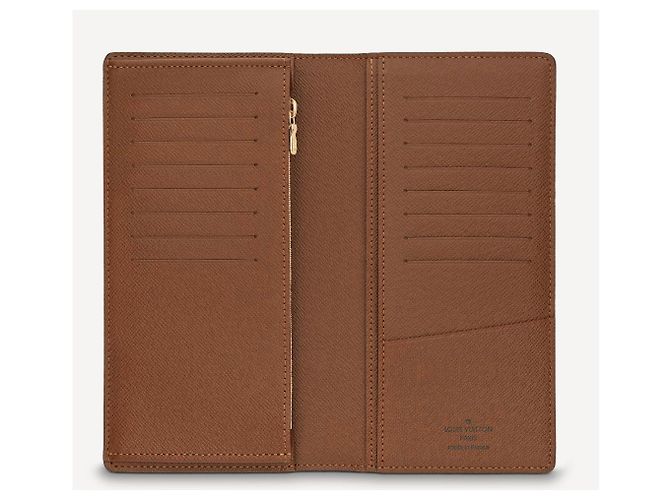 Louis Vuitton Brazza Wallet Monogram Canvas Brown - view 2