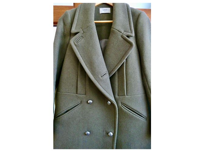 khaki bash "trévis" coat - view 2