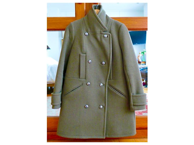khaki bash "trévis" coat - view 3