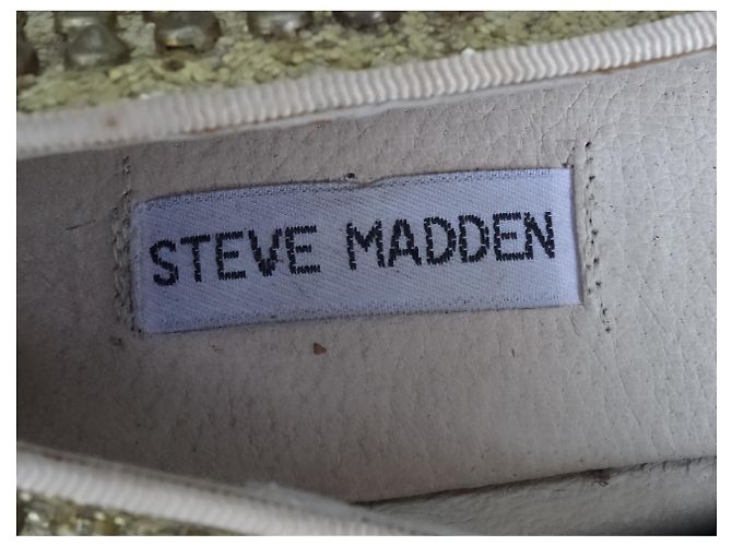 Mules Steve Madden in pelle glitterata con borchie oro Gold hardware - vista 2