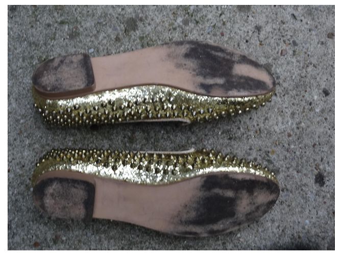 Mules Steve Madden in pelle glitterata con borchie oro Gold hardware - vista 8
