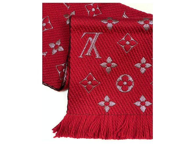 Louis Vuitton Bufanda Logomania Shine Red Roja - vista 7