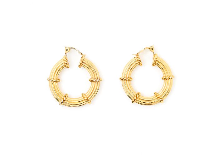 Lanvin cable maxi hoops - view 3