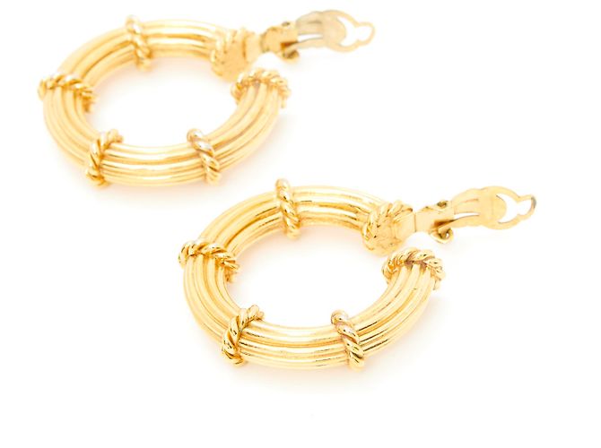 Lanvin cable maxi hoops - view 4