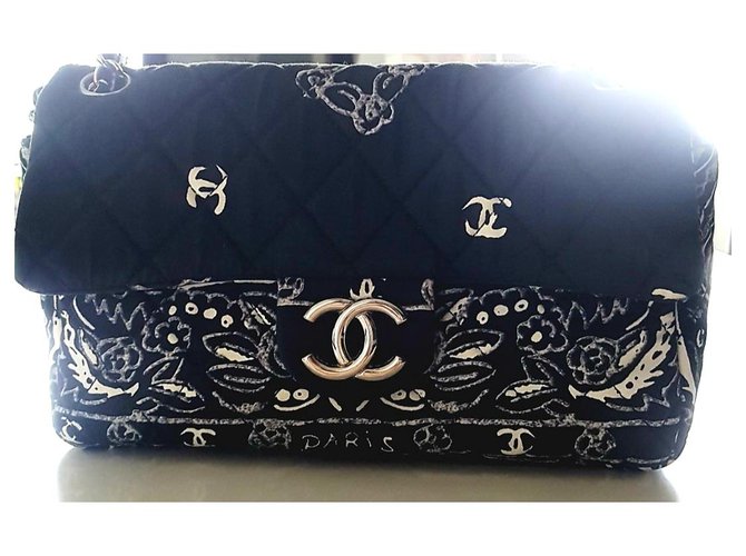 Chanel TIMELESS Azul oscuro - vista 4