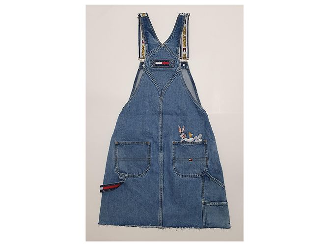 Tommy Hilfiger Tommy Jeans X Looney Tunes Latzkleid Hellblau - Ansicht 3