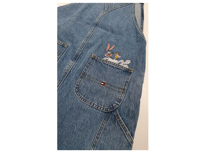 Tommy Hilfiger Tommy Jeans X Looney Tunes Latzkleid Hellblau - Ansicht 4