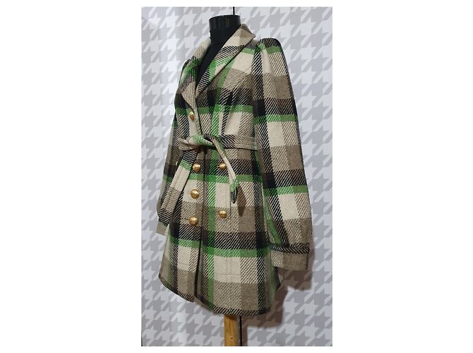 Abrigo de lana tartan Juicy Couture Multicolor - vista 2