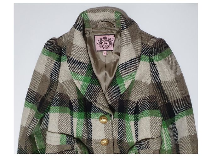 Abrigo de lana tartan Juicy Couture Multicolor - vista 5