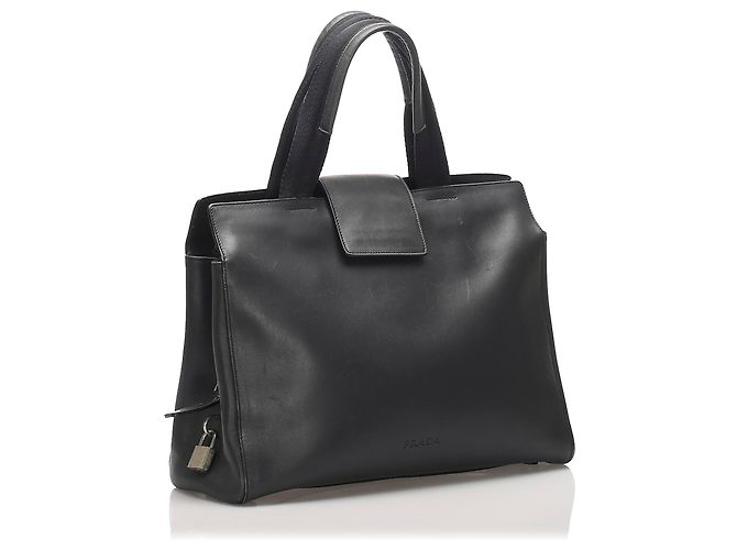 Prada Tasche aus schwarzem Leder - Ansicht 2