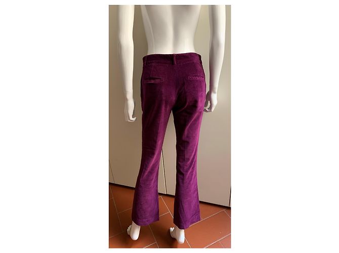 Autre Marque L'autre Wählte eine Samthose Lila - Ansicht 10