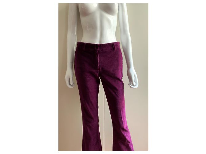 Autre Marque L'autre Wählte eine Samthose Lila - Ansicht 13