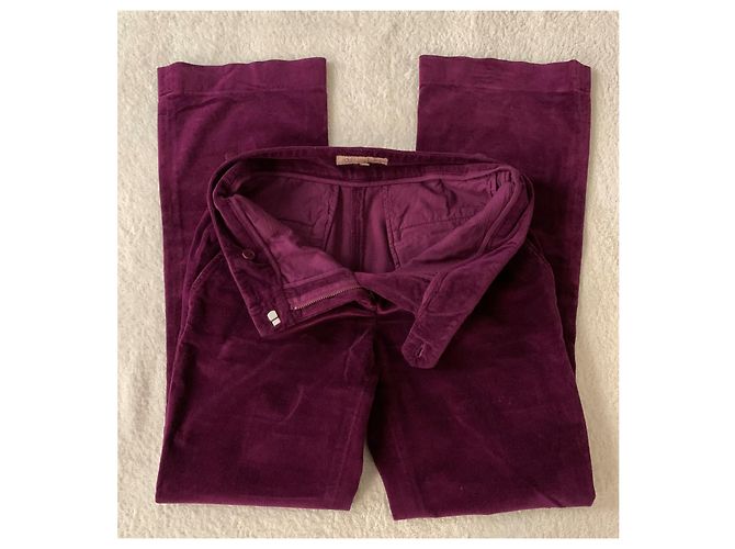 Autre Marque L'autre Wählte eine Samthose Lila - Ansicht 3